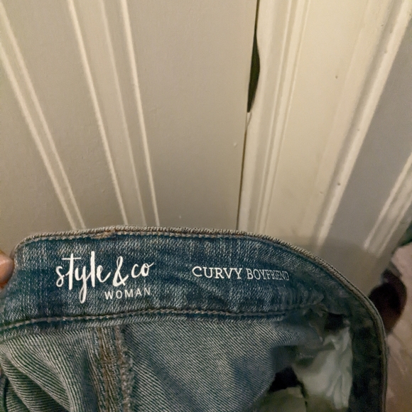 Women's distress plus size 16W jeans - Picture 5 of 9